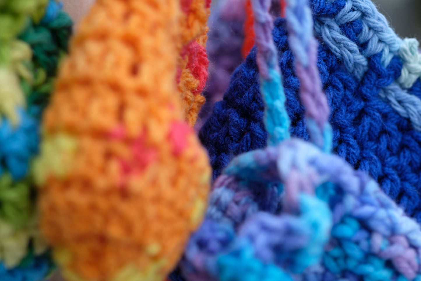 Crochet Drawstring Bag