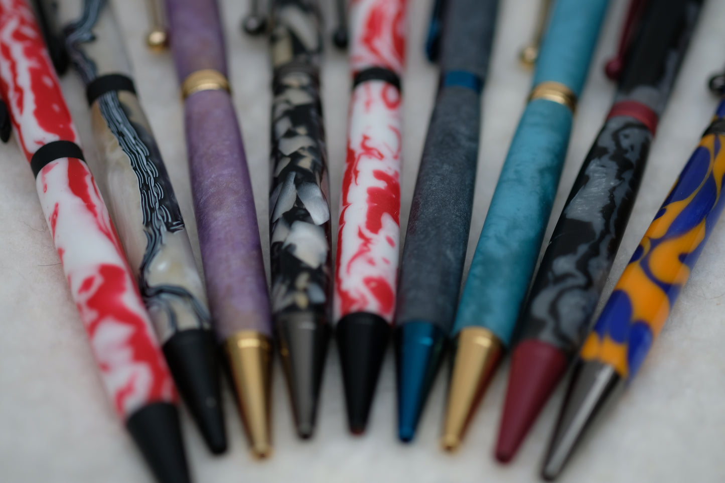 Resin slimline pen