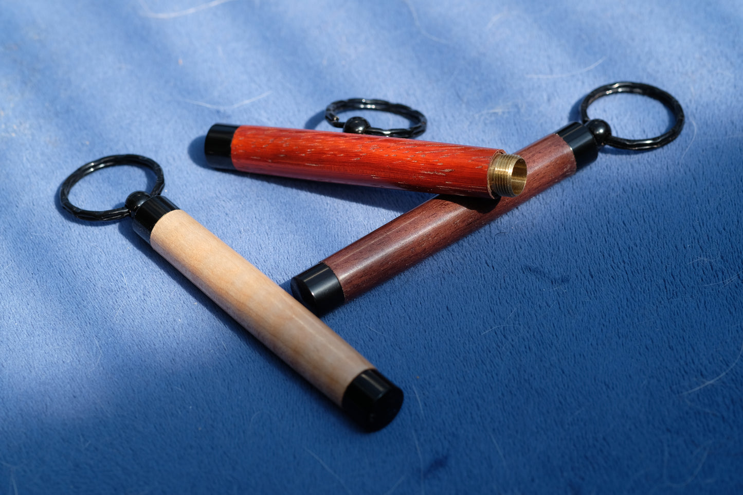 Black Chrome Secret Compartment Key Ring