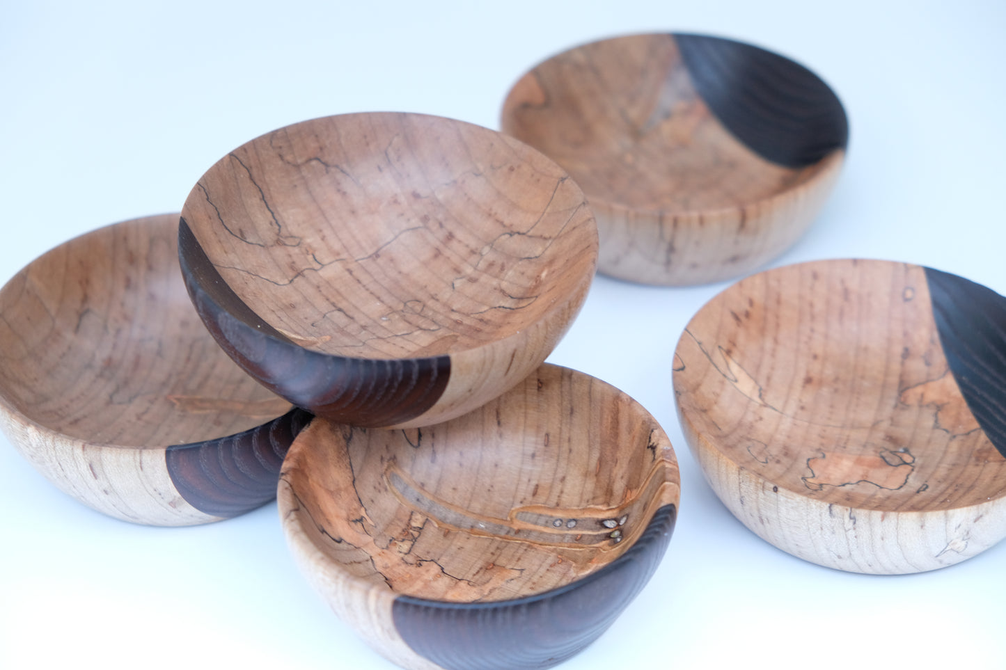 Wormy Maple and Roasted Ash Penny Bowl