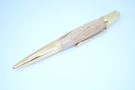 Bird's Eye Maple Aurora Gold Pen