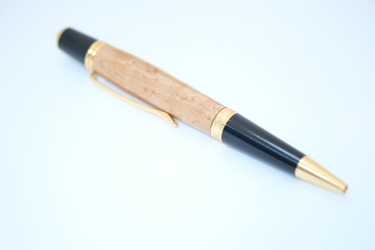 Bird's Eye Maple Borealis Gold Pen