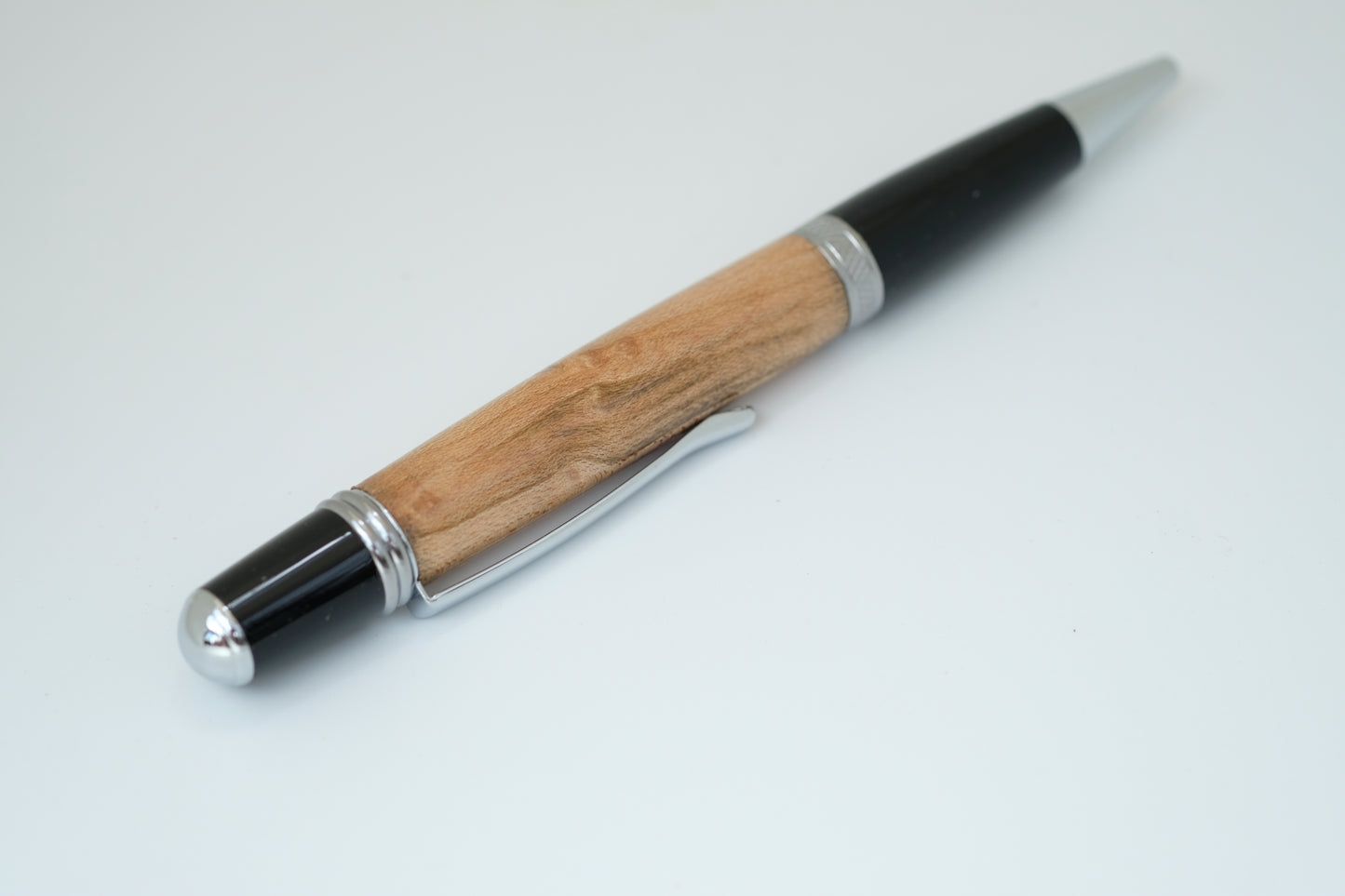 Bird's Eye Maple Sierra Chrome Pen