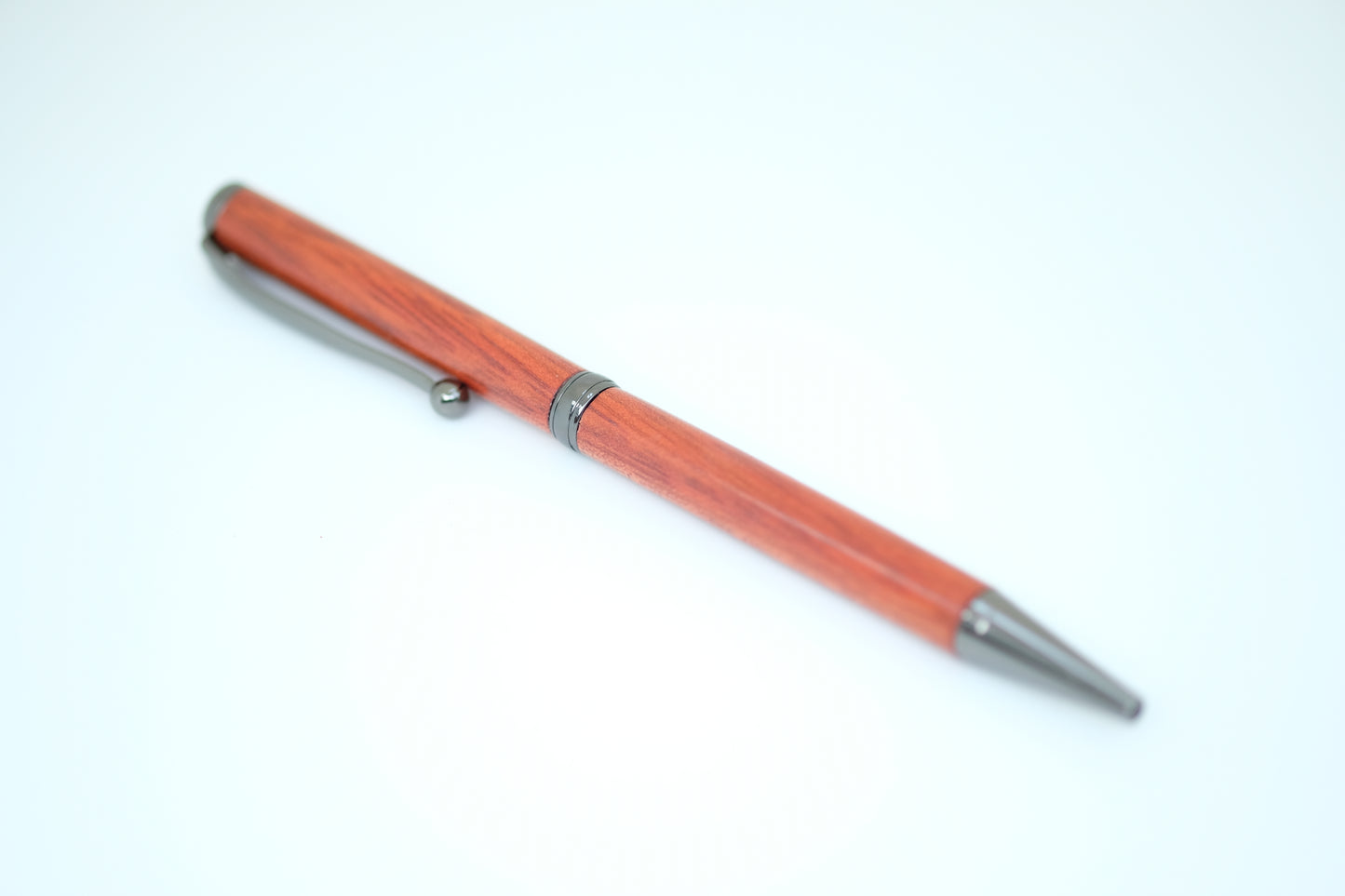 Bloodwood Fancy Slimline Gun Metal Pen