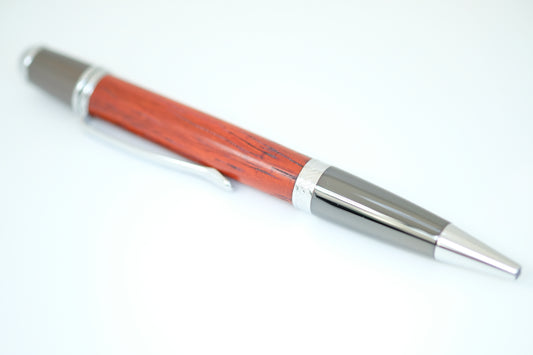 Orange Osage Aurora Chrome and Gun Metal Pen