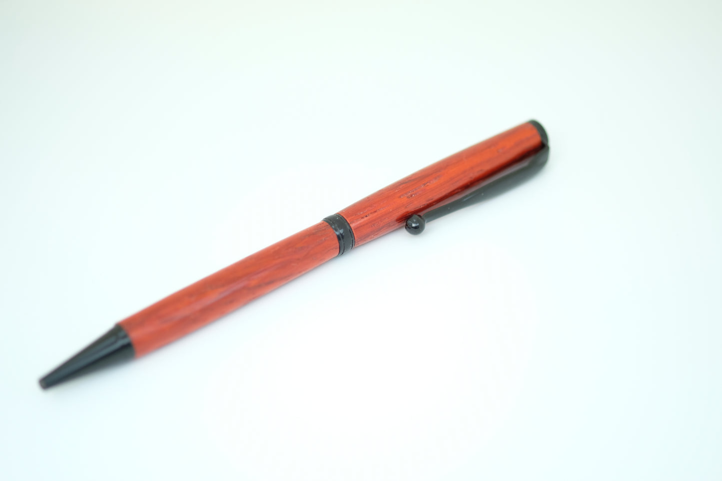 Orange Osage Fancy Slimline Black Chrome Pen