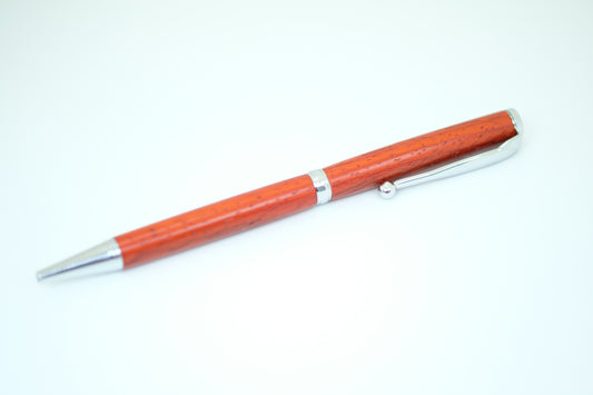 Orange Osage Fancy Slimline Chrome Pen