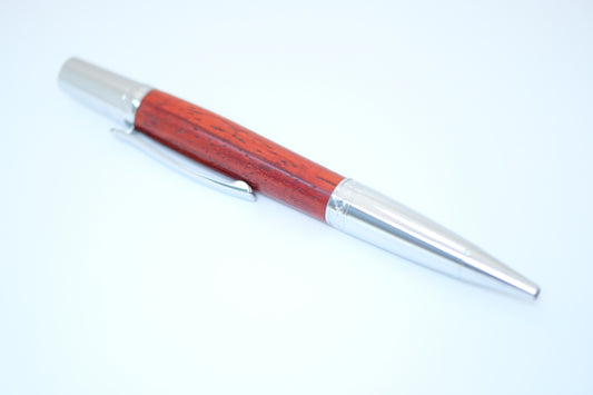 Orange Osage Maple Leaf Chrome Pen