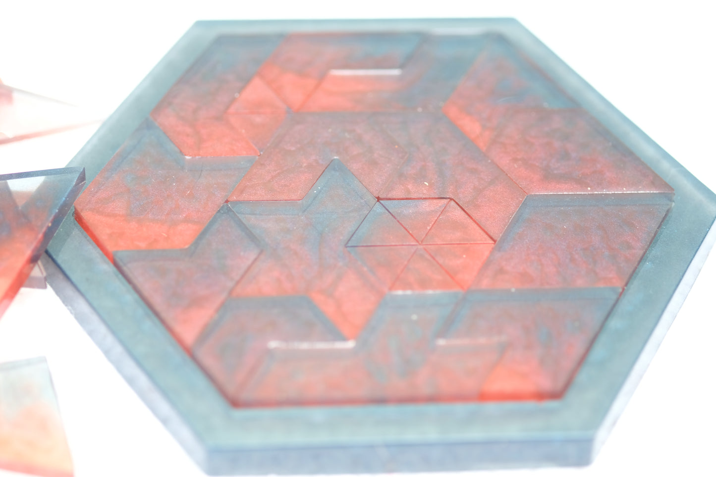 Brain Teaser/Puzzle (hex shaped base)