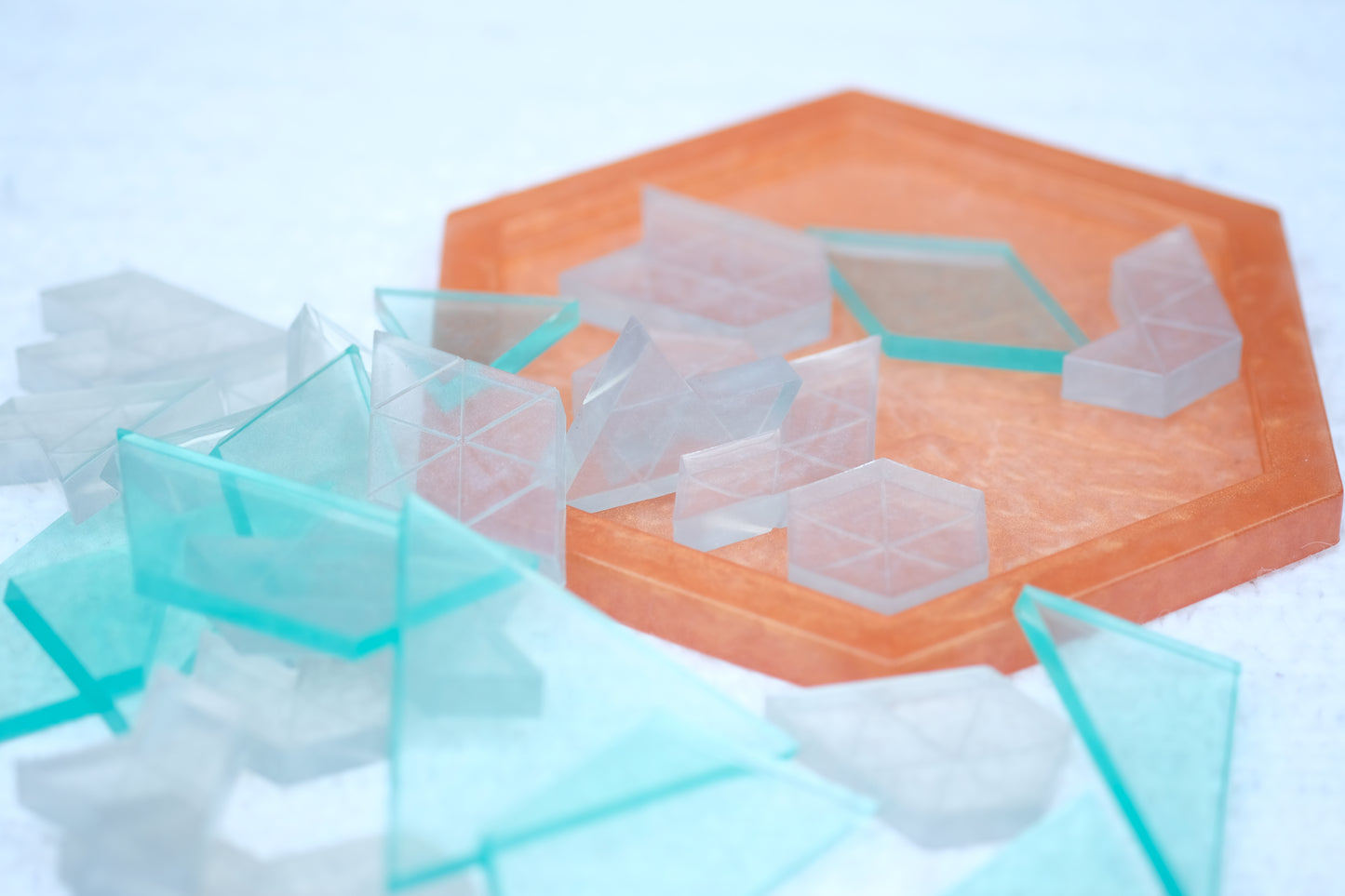 Brain Teaser/Puzzle (hex shaped base)