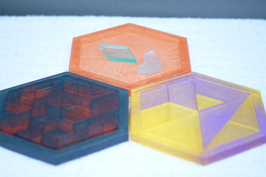 Brain Teaser/Puzzle (hex shaped base)